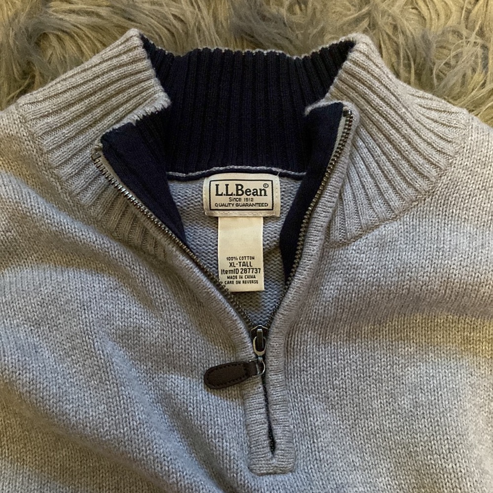 L.L. Bean Half Zip Sweater - Picture 3 of 4
